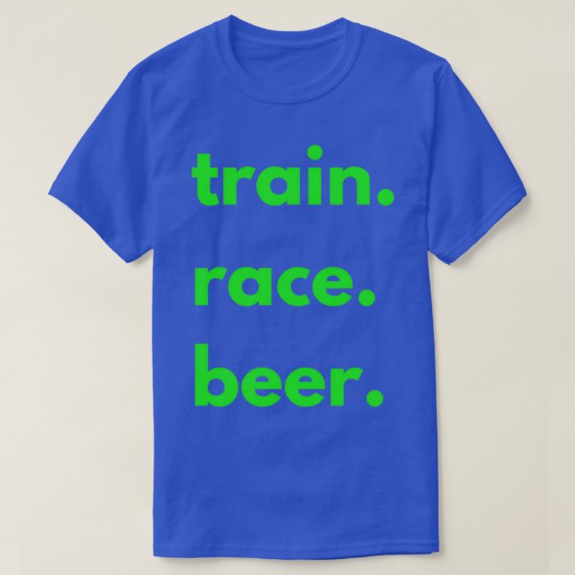 Train Race Beer s for Runner Trainers Joggers and  T-Shirt (Design Front)
