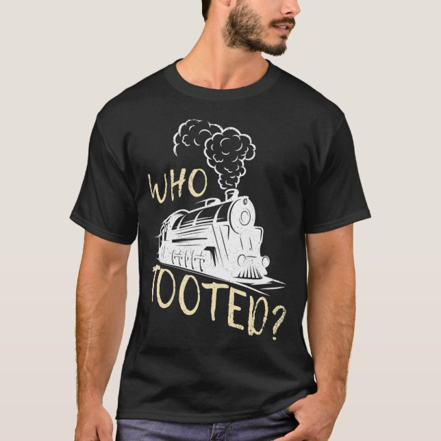 Train Railroad Trains Outfit I Funny Conductor T-Shirt (Front)