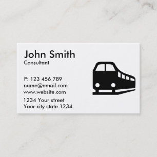 Train railway business card