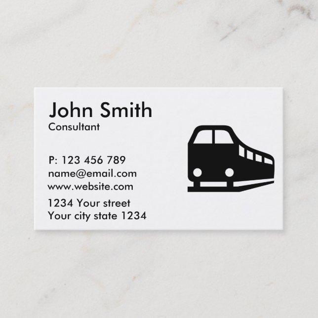 Train railway business card (Front)