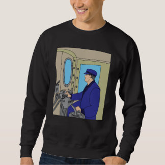 Train Retro Railway Locomotive Sweatshirt
