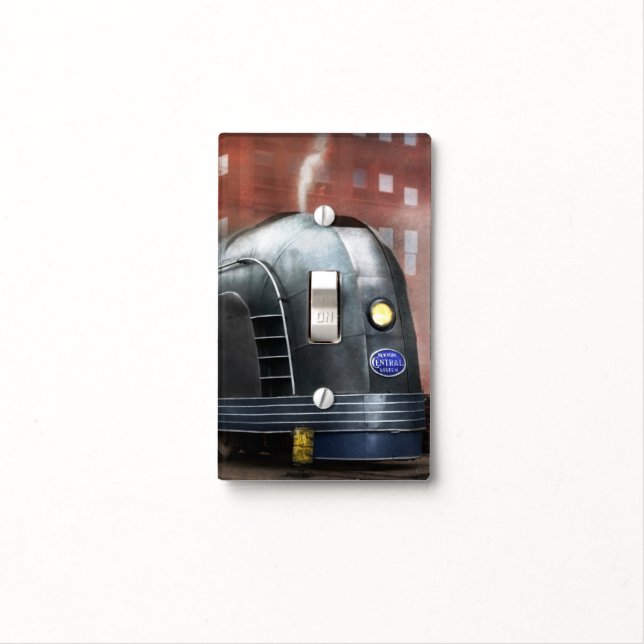 Train - Retro - The train of tommorow 1939 Light Switch Cover (In Situ)