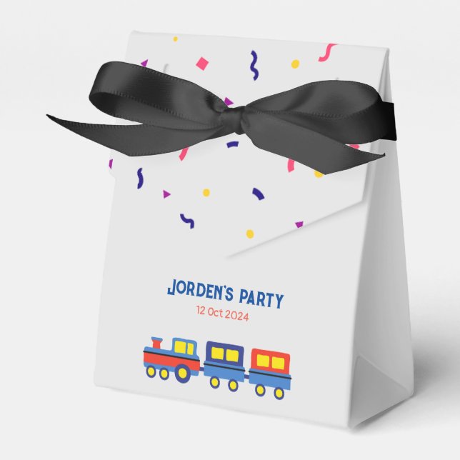 Train ride Custom  Favor Boxes (Front Side)