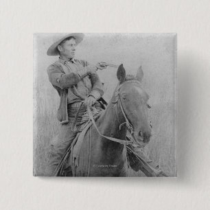 Train Robber Will "Dixon" Roberts Pinback Button