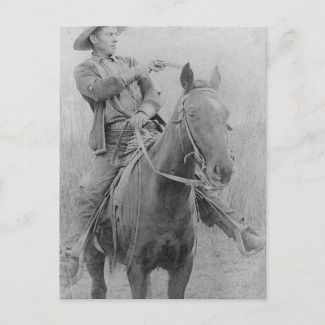 Train Robber Will "Dixon" Roberts Postcard (Front)