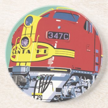 Train Sandstone Coaster by AuraEditions at Zazzle