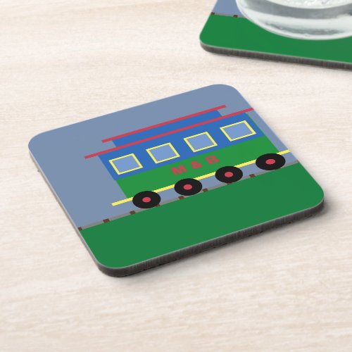 Train Set Caboose with Changeable Colors Beverage Coaster