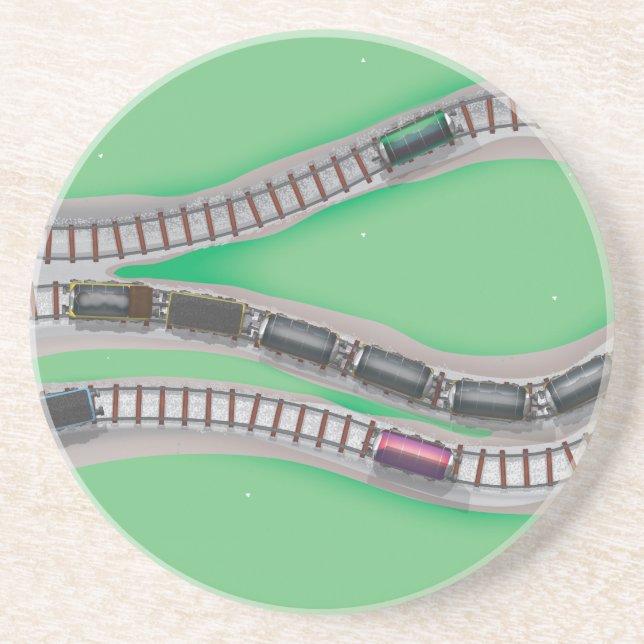 Train Set Drink Coaster (Front)