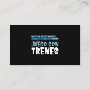 Train Set Locomotive Wagon Drawing Business Card