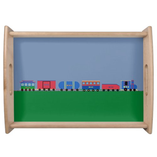 Train Set With Changeable Colors Serving Tray