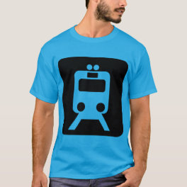 Train Sign - Black T-Shirt
