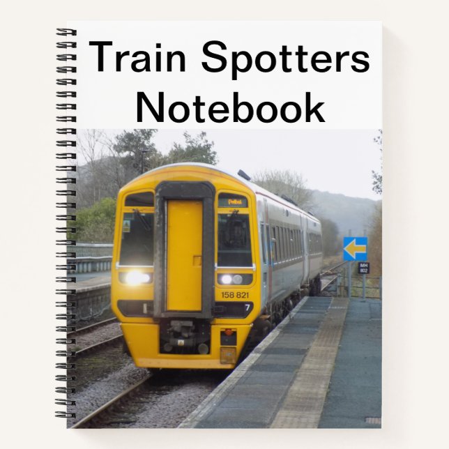 Train Spotters Spiral Notebook (Front)