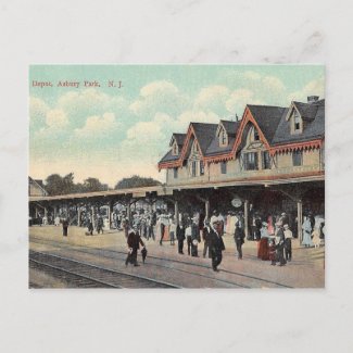Train Station, Asbury Park, New Jersey Vintage