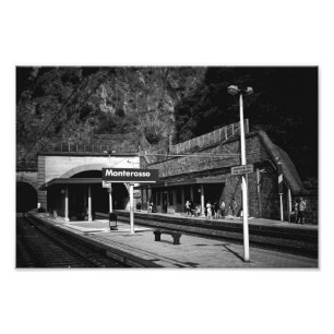 Train Station at Monterosso, Itlay Photo Print