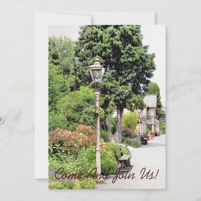 TRAIN STATION INVITATION (Front)