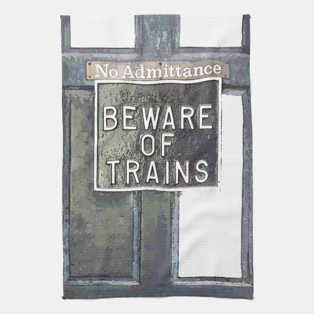 TRAIN STATION KITCHEN TOWEL (Vertical)
