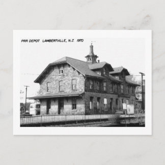 Train Station, Lambertville, NJ Vintage Postcard