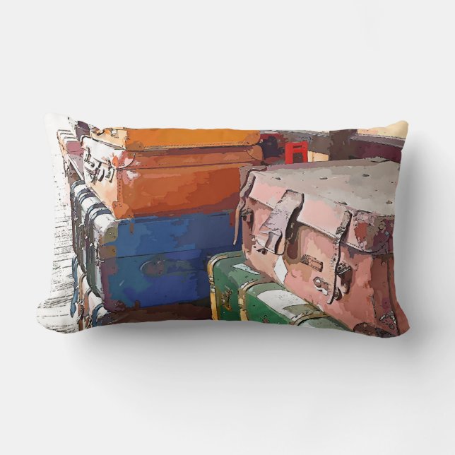 TRAIN STATION LUMBAR PILLOW (Front)