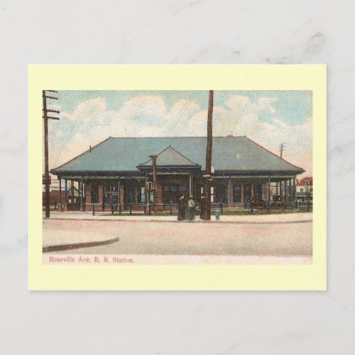 Train Station Newark New Jersey Vintage Postcard