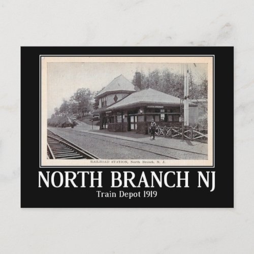 Train Station North Branch New Jersey Vintage Postcard