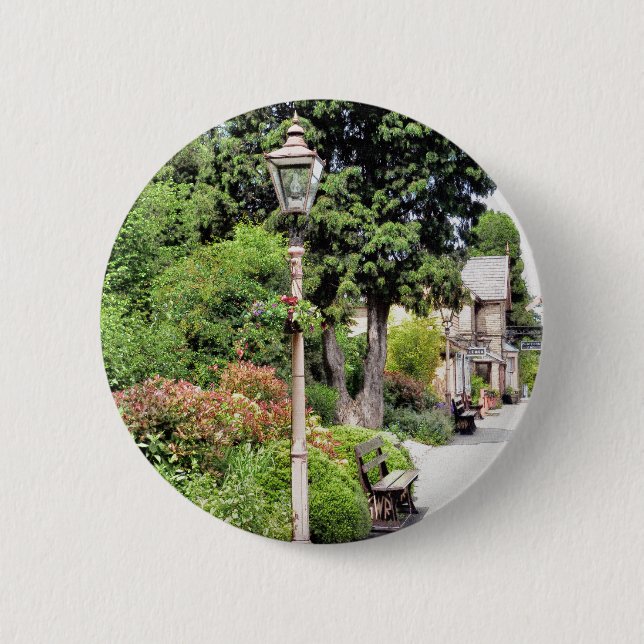 TRAIN STATION PINBACK BUTTON (Front)