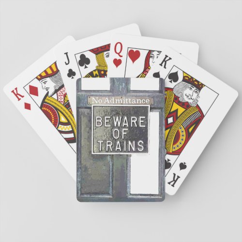 TRAIN STATION POKER CARDS