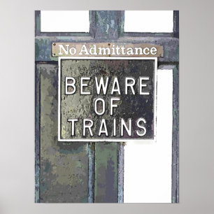 TRAIN STATION POSTER