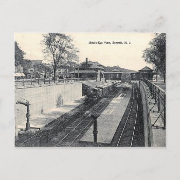 Train Station  Summit  Nj Vintage Postcard by markomundo at Zazzle
