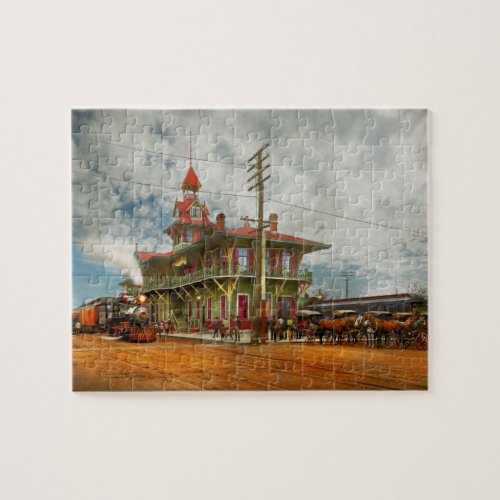 Train Station _ The LN Railroad 1900 Jigsaw Puzzle