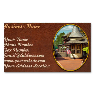 Train Station - There will always be hope Business Card Magnet