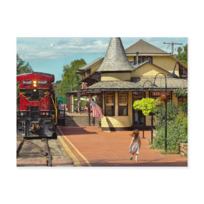 Train Station - There will always be hope Postcard
