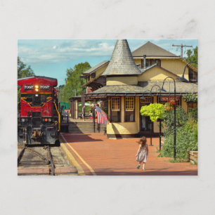 Train Station - There will always be hope Postcard