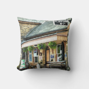 TRAIN STATION THROW PILLOW