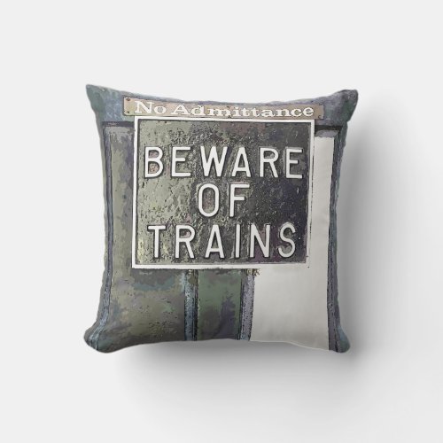 TRAIN STATION THROW PILLOW