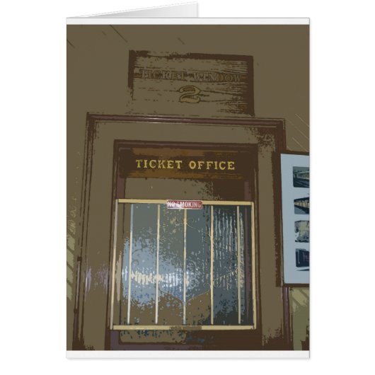 Train Station Ticket Window Cards (Front)