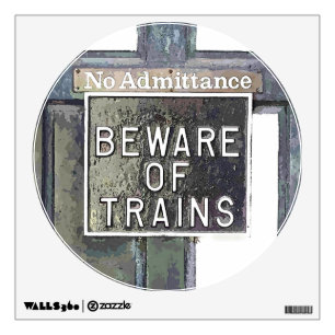 TRAIN STATION WALL DECAL