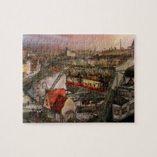 Train Station - Wuppertal Suspension Railway 1913 Jigsaw Puzzle