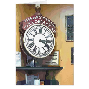 TRAIN STATIONS card