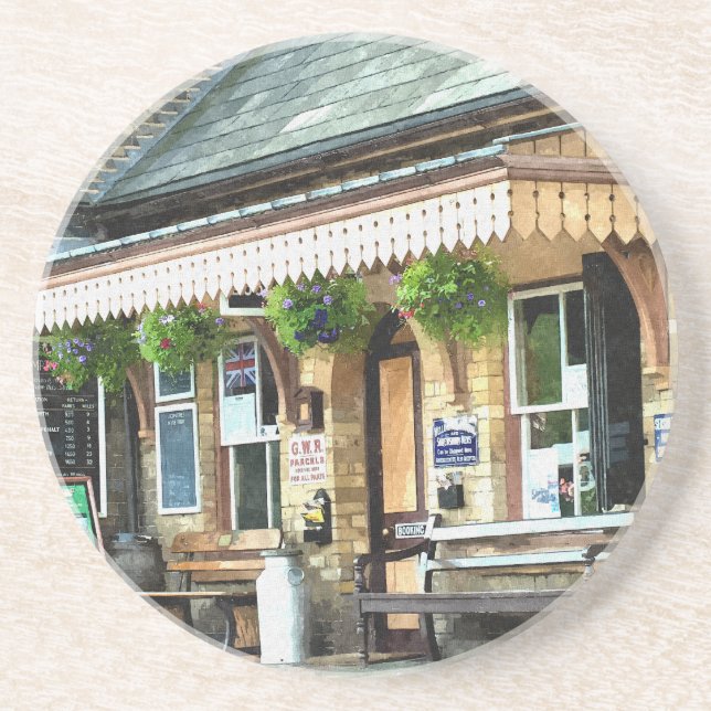 TRAIN STATIONS DRINK COASTER (Front)