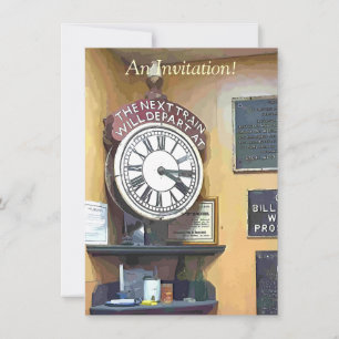 TRAIN STATIONS INVITATION