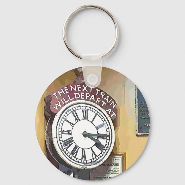 TRAIN STATIONS KEYCHAIN (Front)