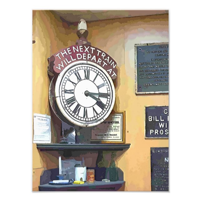 TRAIN STATIONS PHOTO PRINT (Front)