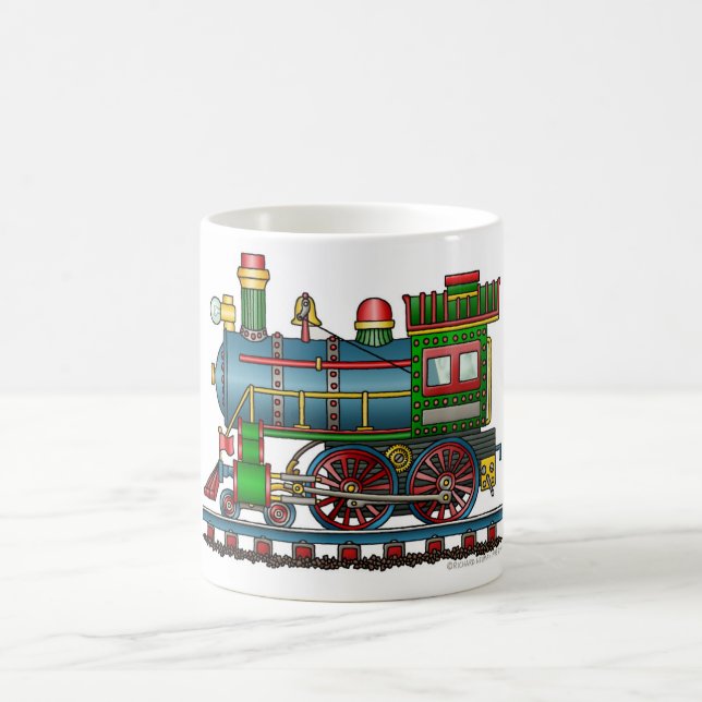 Train Steam Engine Choo Choo Coffee Mug (Center)