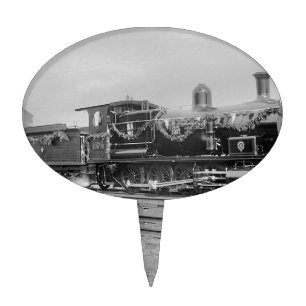 train steam locomotive engine old railway railroad cake topper