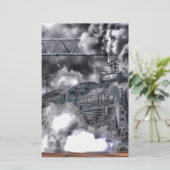 Train Steam Railroad Steampunk Engine Destiny (Standing Front)