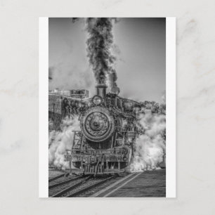 Train Steam Railroad Steampunk Engine Destiny Postcard