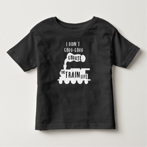 Train Tee for Toddlers _ Dark Shirt Design