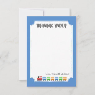 Train Thank You Card