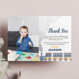 Train Thank You Card Choo Choo Train