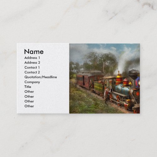 Train _ The Celestial Railroad 1896 Business Card